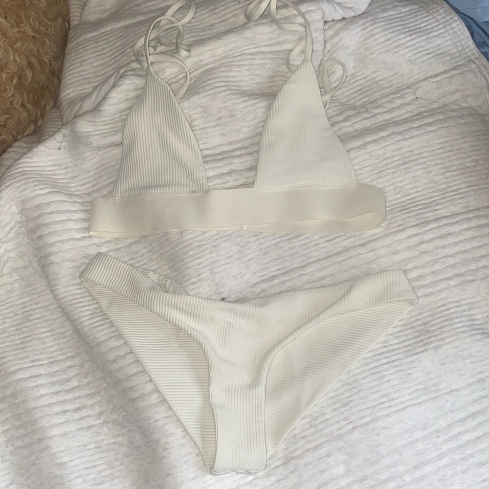 Frankie’s bikinis white bikini